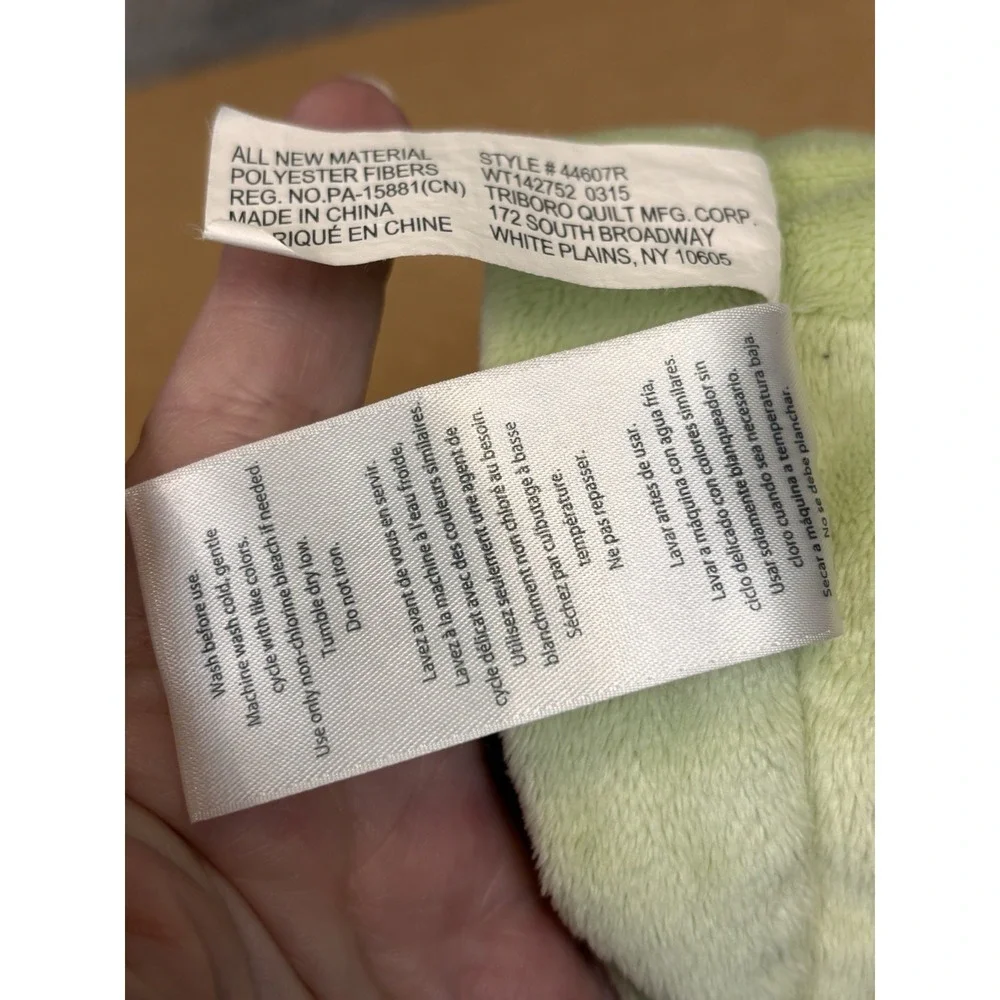 Carter's  Elephant Lovey Security Blanket Plush Blue Green Gray Baby Toy 13